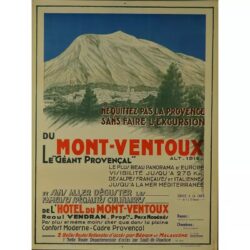 vintage poster mont ventoux 1