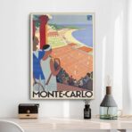 vintage poster monte carlo 1