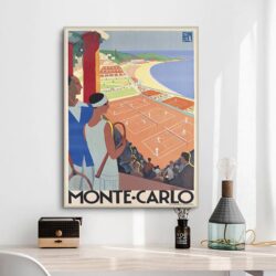 vintage poster monte carlo 1
