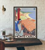 vintage poster monte carlo 1
