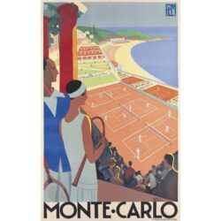 vintage poster monte carlo 1