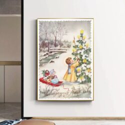 vintage weihnachtsplakat 1