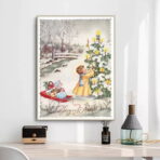 vintage weihnachtsplakat 1