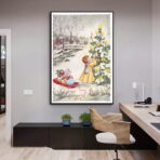 vintage weihnachtsplakat 1