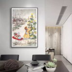 vintage weihnachtsplakat 1