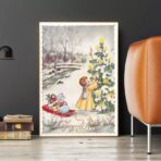 vintage weihnachtsplakat 1