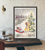 vintage weihnachtsplakat 1