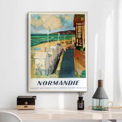 vintage poster normandie
