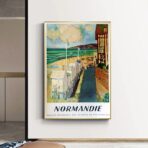 vintage poster normandie