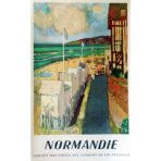 vintage poster normandie