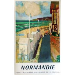 vintage poster normandie
