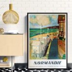 vintage poster normandie