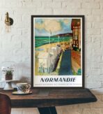 vintage poster normandie