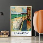 vintage poster normandie