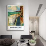 vintage poster normandie