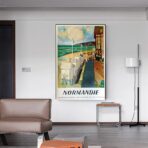 vintage poster normandie