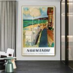 vintage poster normandie