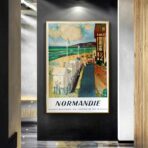 vintage poster normandie