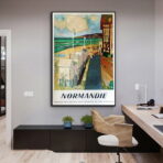 vintage poster normandie