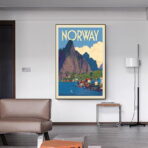 vintage poster norwegen