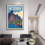 vintage poster norwegen