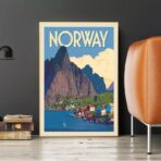 vintage poster norwegen