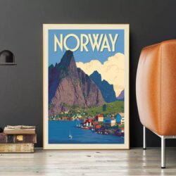 vintage poster norwegen