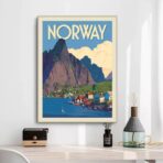 vintage poster norwegen