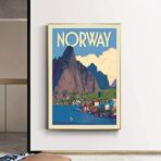 vintage poster norwegen