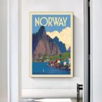 vintage poster norwegen