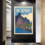 vintage poster norwegen