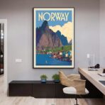 vintage poster norwegen