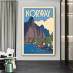 vintage poster norwegen