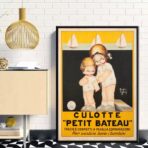 vintage kleinboot poster
