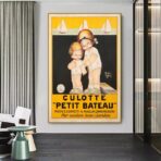 vintage kleinboot poster