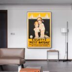 vintage kleinboot poster