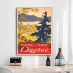 vintage poster quebec 1