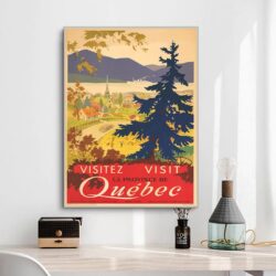 vintage poster quebec 1