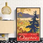 vintage poster quebec 1