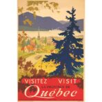vintage poster quebec 1