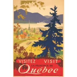 vintage poster quebec 1