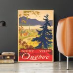 vintage poster quebec 1