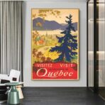 vintage poster quebec 1