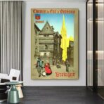 poster vintage quimper 1