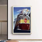 vintage eisenbahnplakat
