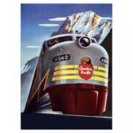 vintage eisenbahnplakat