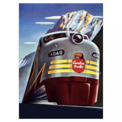 vintage eisenbahnplakat