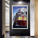 vintage eisenbahnplakat