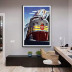 vintage eisenbahnplakat