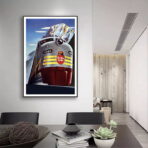 vintage eisenbahnplakat